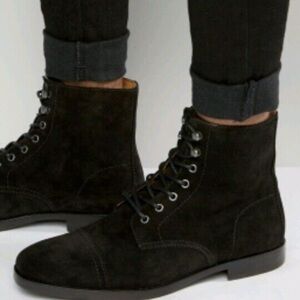 Polo Ralph Lauren # preppy men’s suede black boots sz 11 Daley price firm!